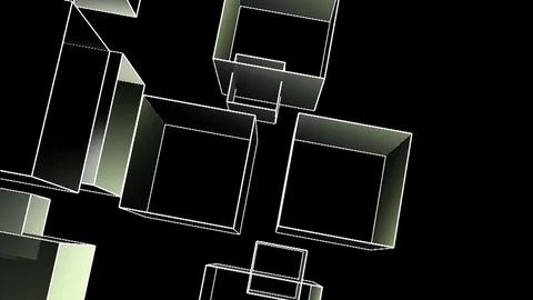 Cubic room 2 Stock Footage 72725358