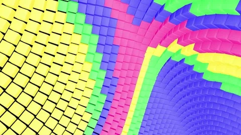 Cubic Spiral 4K 01 Stock Footage 76909538