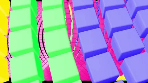 Cubic Spiral 4K 02 Stock Footage 76909525