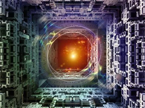 Cubic Synergy Stock Illustration