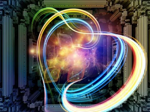 Cubic Synergy Illustrazione stock