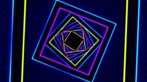 Cubic tunnel Stock Footage 21349428