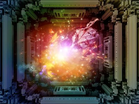 Cubic Visualization Stockillustratie