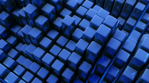 Cubic waves Stock Footage 20458080