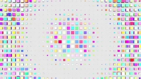 Cubic Waves VJ Loop On Alpha Video stock 233300383