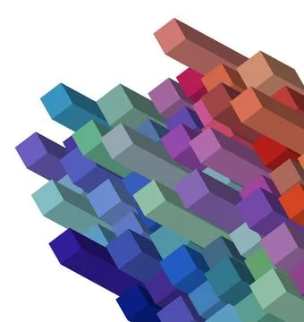 Cubical abstract background design Illustration of 3D Abstract Cubical Bac... Stock Photos