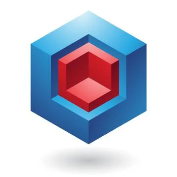 Cubical Abstract Icon Stock Illustration