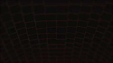 Cubical perspective stretching out, coming closer to the camera and creating Stock Footage 124500560