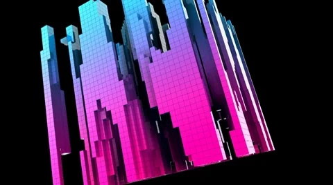 Cubism Two (HD) Video stock 7435706