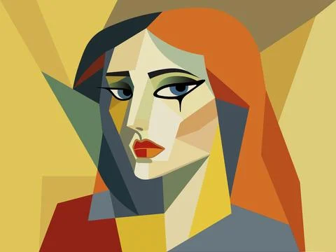 Cubist Harmony Stock Illustration