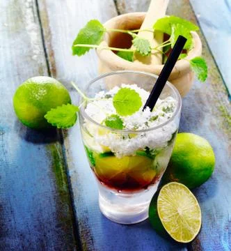 Cubra libre drink Stock Photos