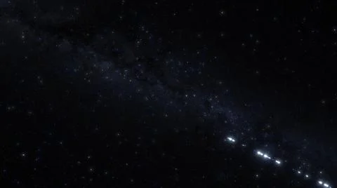 Cubsats are launched into space using a rocket, view from space on the process 库存照片