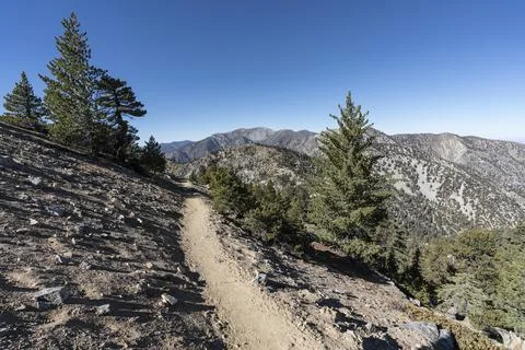 Cucamonga Peak Trail Stock Photos