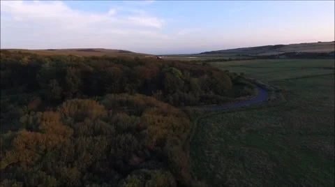 Cuckmere meanders rise Video stock 67741759