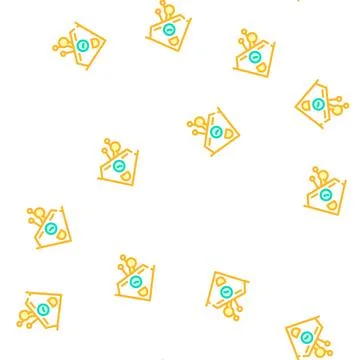 Cuckoo clock vector seamless pattern イラスト素材