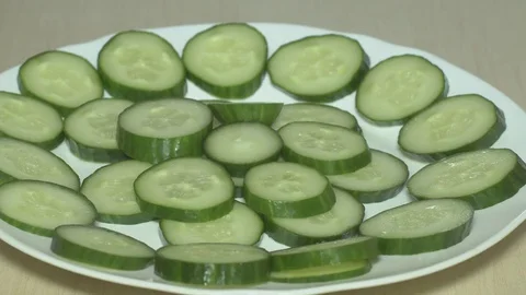 Cucumber and boiled eggs Stock Footage 83622341
