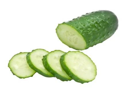 Cucumber and slices Stock Photos