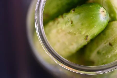 Cucumber background many cucumbers. cucumbers from the field. In glass jars Stock Photos