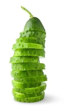Cucumber chopped Stock Photos