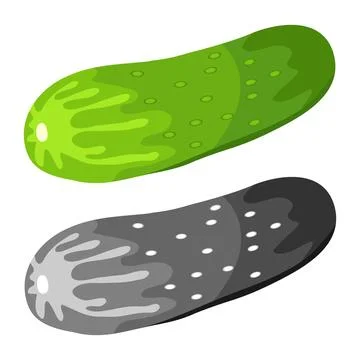 Cucumber, cucumber icon, vegetable Stock Illustration