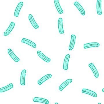 Cucumber cut vector seamless pattern Stock Illustration