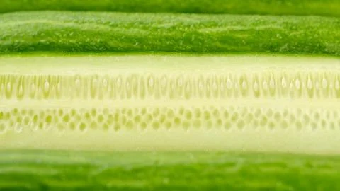 Cucumber. half of cucumber close up Foto stock