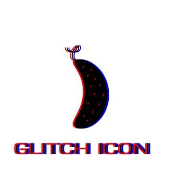 Cucumber icon flat. Stock Illustration