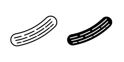 Cucumber icon Illustration designs pack for Web Stock Illustration