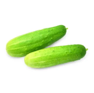 Cucumber isolated on white background. Stock Photos