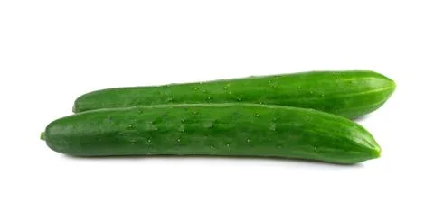 Cucumber isolated on white background Stock Photos