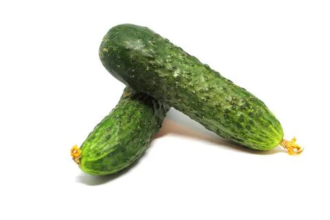 Cucumber isolated on white background Stock Photos