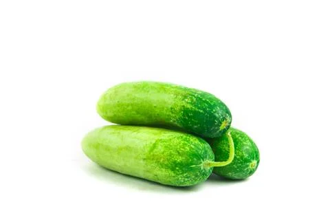 Cucumber isolated on white background Stock Photos