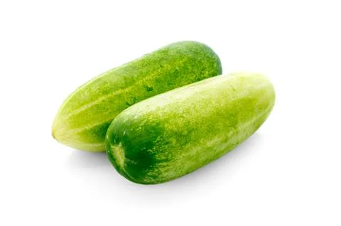 Cucumber isolated on white background Stock Photos