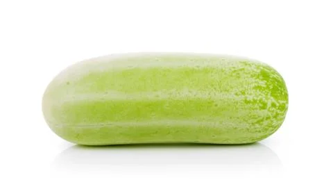 Cucumber isolated on the white background Photos