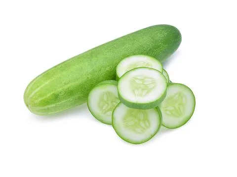 Cucumber isolated on white background. Foto stock