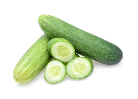 Cucumber isolated on white background. Foto stock