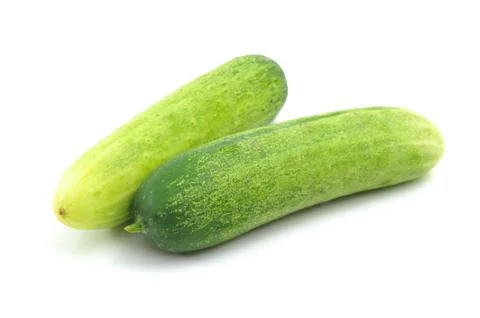 Cucumber isolated on white Stock Photos