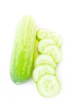 Cucumber isolated on white Foto stock