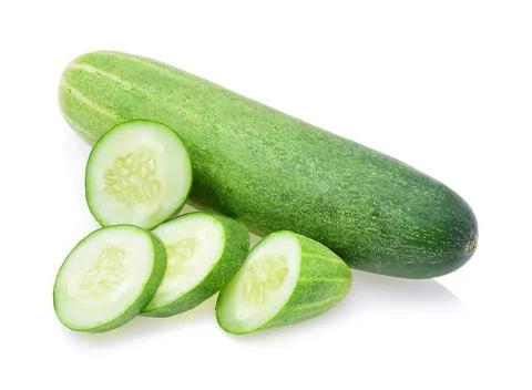 Cucumber isolated on white Stock Photos