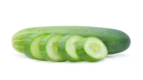 Cucumber isolated on white Stock-Fotos