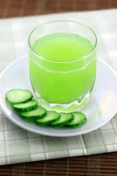 Cucumber juice Stock Photos