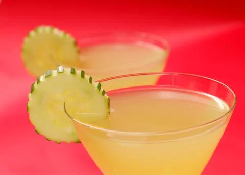 Cucumber martini Stock Photos
