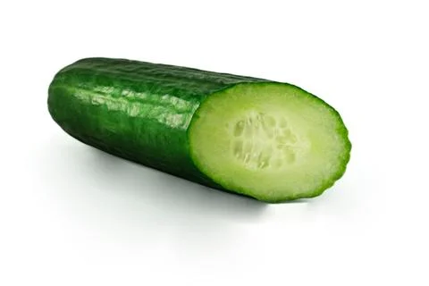 Cucumber over white background Stock Photos