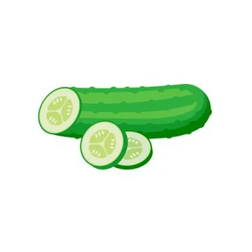 Cucumber pack isolated on white background. Vector illustration. Stock Illustration