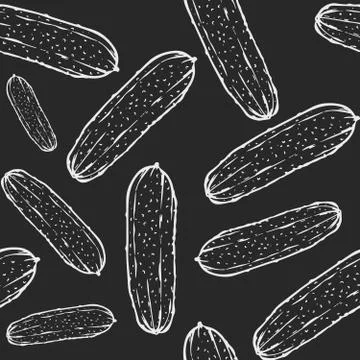 Cucumber pattern Stock Illustration