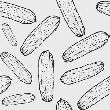 Cucumber pattern Stock Illustration
