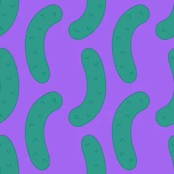 Cucumber pattern Stock Illustration