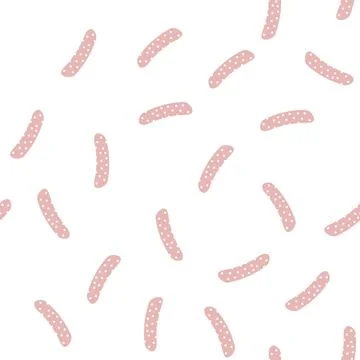 Cucumber with pimples glyph vector seamless pattern Stock Illustration