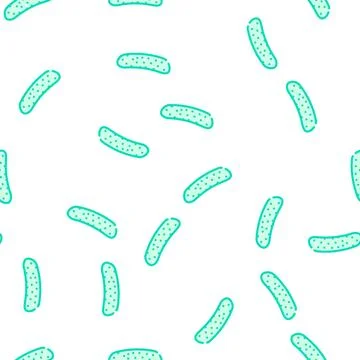 Cucumber with pimples vector seamless pattern Stock Illustration