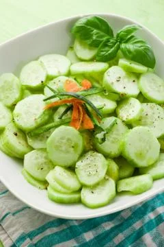Cucumber salad Stock Photos